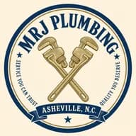 MRJ Plumbing crossed-wrenches logo, Asheville NC